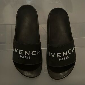 Givenchy black rubber slides